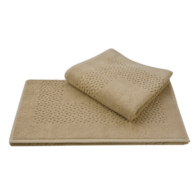 Depue Turkish Cotton Bath Rug, Beige