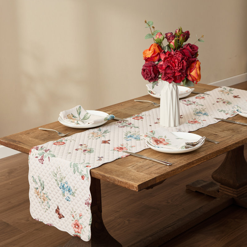 Chemin de table Lenox Butterfly Meadow Fall, multicolore - l 14 po x L 72 po