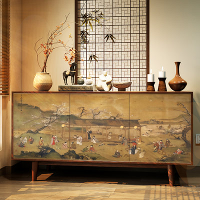 Nordic-style vintage and minimalist sideboard