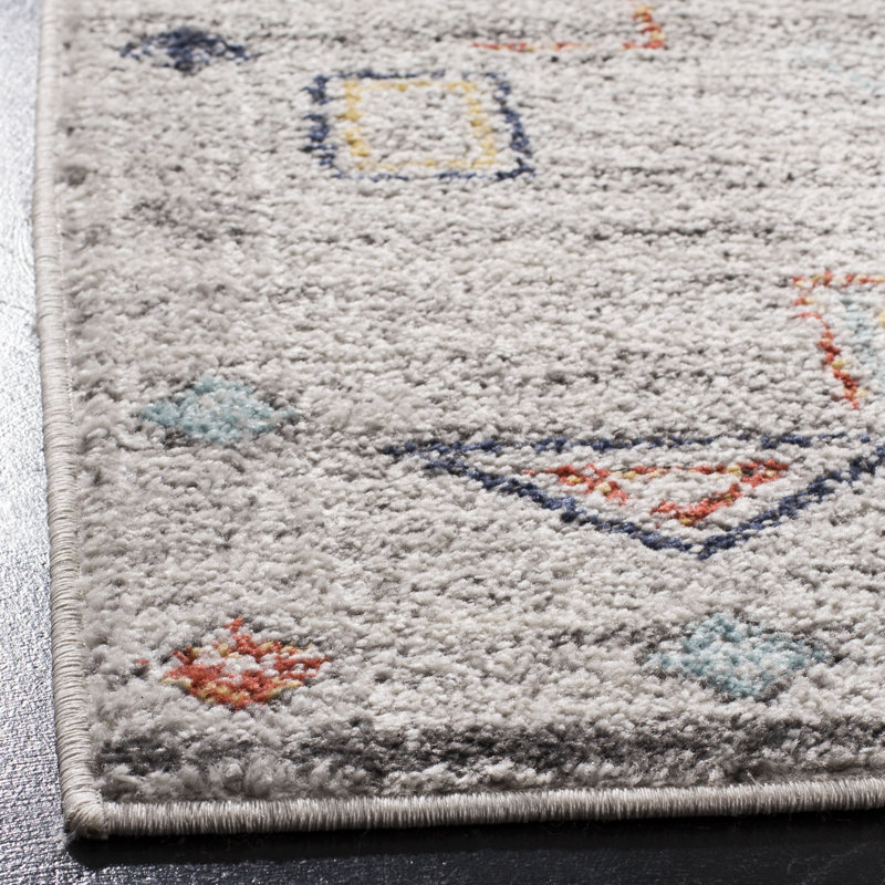 Tarbox Geometric Hand Woven Area Rug, Rectangle 183 x 274 cm