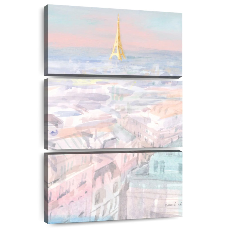Nicci Pastel Paris VI, 74" H x 48" W