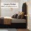 Duncanville Upholstered King Platform Bed, Black-888954535-888954534