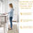 Distressed Kitchen Rugs and Mats Sets of 2 Non Slip Cushioned Anti Fatigue Kitchen Mats for Floor PVC Waterproof Comfort Floor Mats for Kitchen Laundry Office 17"x47"+17"x28"-1545861273-1545861253
