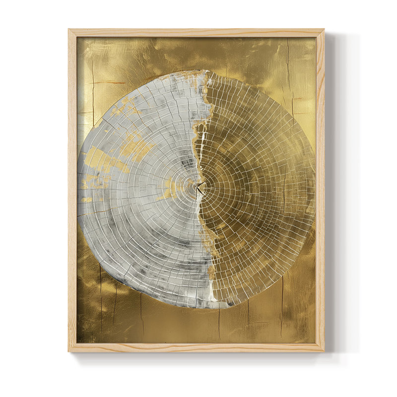 ABSTRACT Series CCXVIII, reproduction encadrée - bois massif, H 11 po x l 9 po