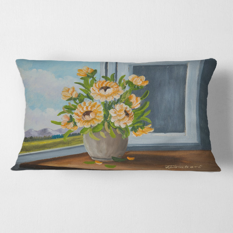 Floral Throw Pillow
