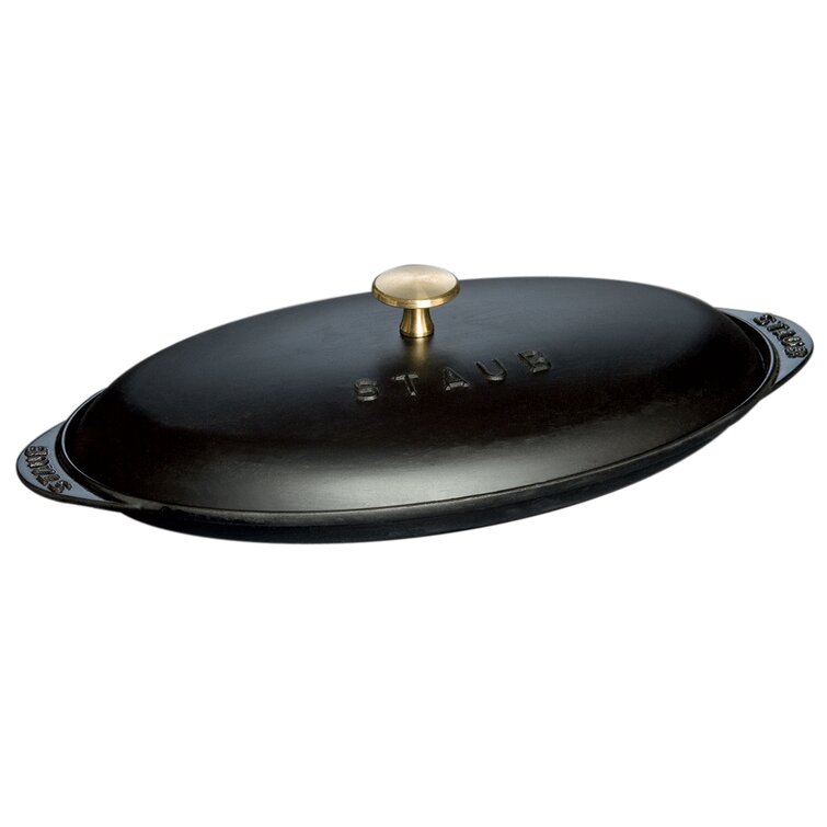 Staub Cast Iron 9-inch x 6.6-inch Oval Covered Baking Dish
