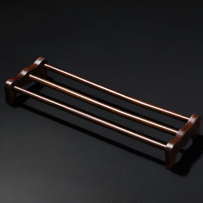 Zen Inspired Solid Wood Tea Cup Holder | Tea Ceremony Drainage Storage | Crafted Tea Mat Aesthetics