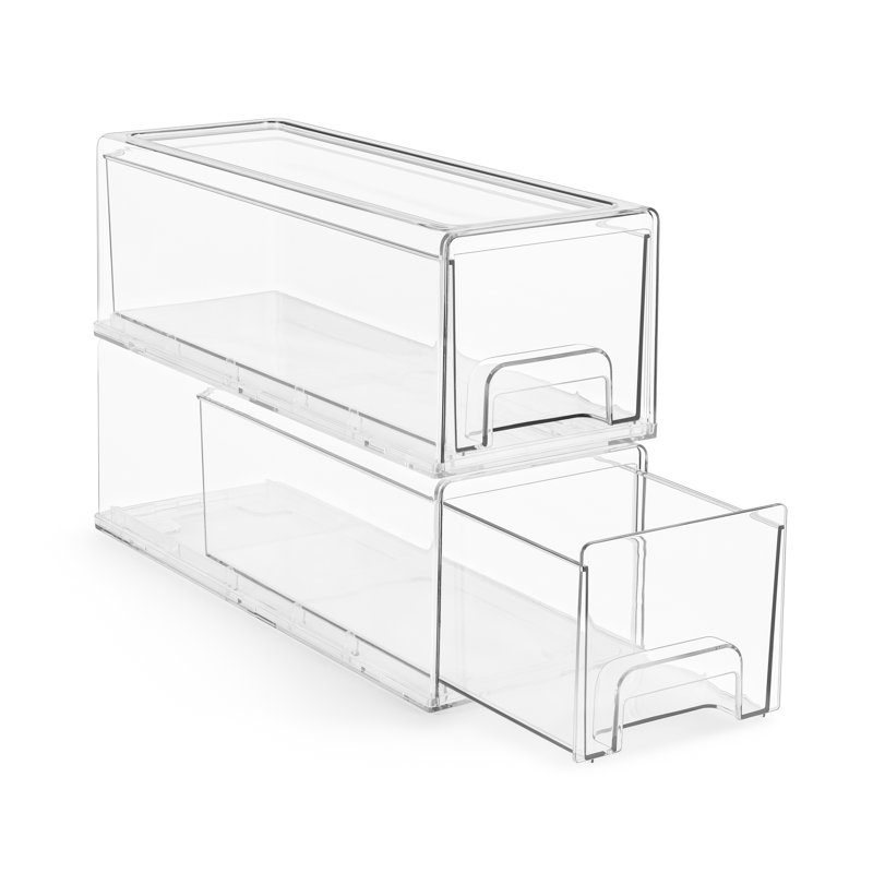 Rangement de tiroir Sorbus (acrylique), petit, H 4,25 po x l 8 po x P 13,25 po