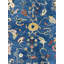 Tapis bleu en laine noué à la main 8 pi x 10 pi Mahal