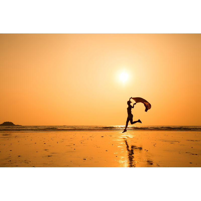 Running Woman by Anyaberkut - Wrapped Canvas Print, 30cm H x 46cm W x 3.8cm D