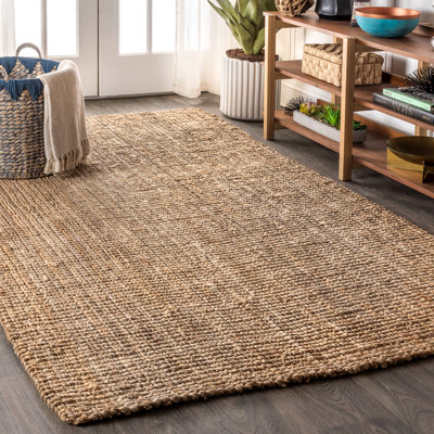 Tapis naturel en jute tissé à la main Pata