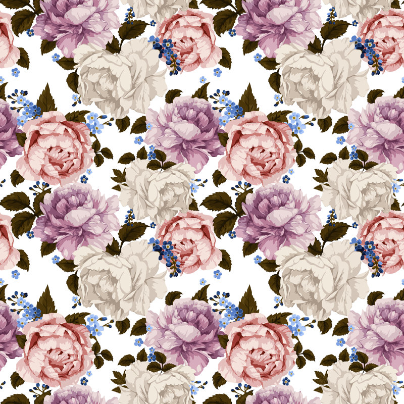 Develin Peel & Stick Floral Roll