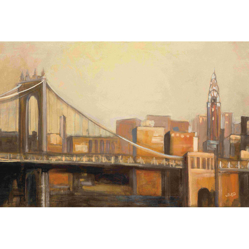NYC Dawn, H 8 po x l 12 po, Non, Wrapped Canvas