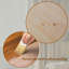 Console 59 "en bois minimaliste moderne avec colonne à piédestal - Élégante décoration décorative pour l'entrée, le salon et le couloir