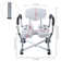 Professional 400Lb. Adjustable Bathroom Shower Chair with Arms