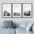 Coastal Beach Black White Photo Snowy Winter Mountain Neutral Pictures Framed Canvas 3 Pieces Print Wall Art-70097368-70097369