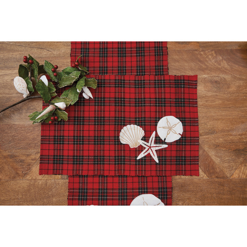 Seaside Plaid Table Runner