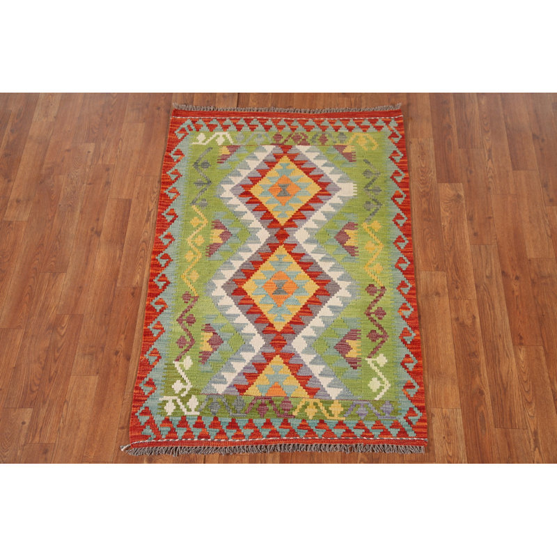 South Western Kilim Oriental Accent Rug 3x4