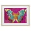 «Jewel Butterfly over Pink», reproduction encadrée sous verre, design par LSR Design Studio-46983812-46983813