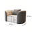 Four-Piece Set Grey Sofa Modern Waiting Room Sets  Reception Set