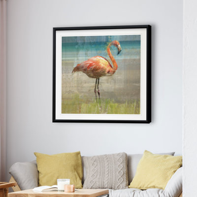 «Flamingo Fancy I», reproduction de peinture à l'huile sur toile tendue