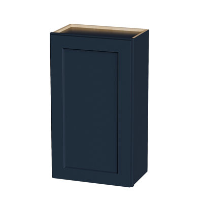 Armoire murale en bois massif avec 2 tablettes réglables prêtes à assembler pour la cuisine, la salle de bain, la buanderie et le garage