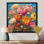 Rose, orange, orange, été, prairie I - Renoncule, art mural, salon-1346002085-1346002093