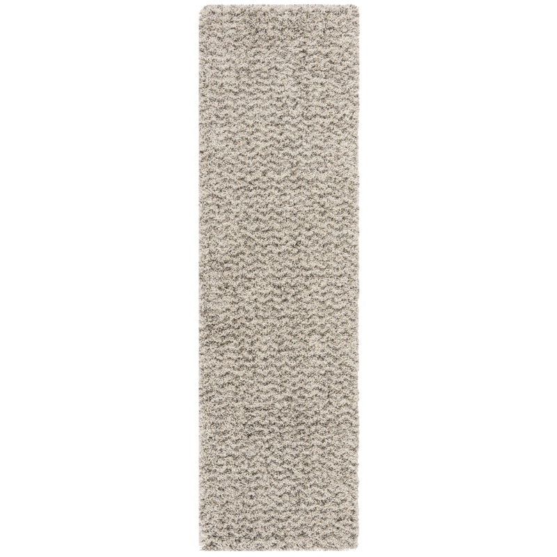 Tapis ivoire / gris Adessa, Tapis de couloir 2 pi 3 po x 10 pi
