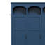 Arbre d'entrée classique avec 3 rangements cachés, vestibule de ferme avec banc en noyer, organisateur d'entrée tout-en-un Mid-Century avec 5 crochets pour le couloir, bleu-423230616