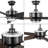 54'' Ceiling Fan with LED Lights-538268439