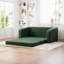 Canapé-lit escamotable pliable 71 po 2-en-1 avec accoudoirs et coussins de dossier, canapé-lit convertible en chenille désossé, avec matelas pour lit de repos, canapé-lit, salon, chambre d'amis, vert-981511203