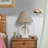 Traditional Open Circle Marble Table Lamp