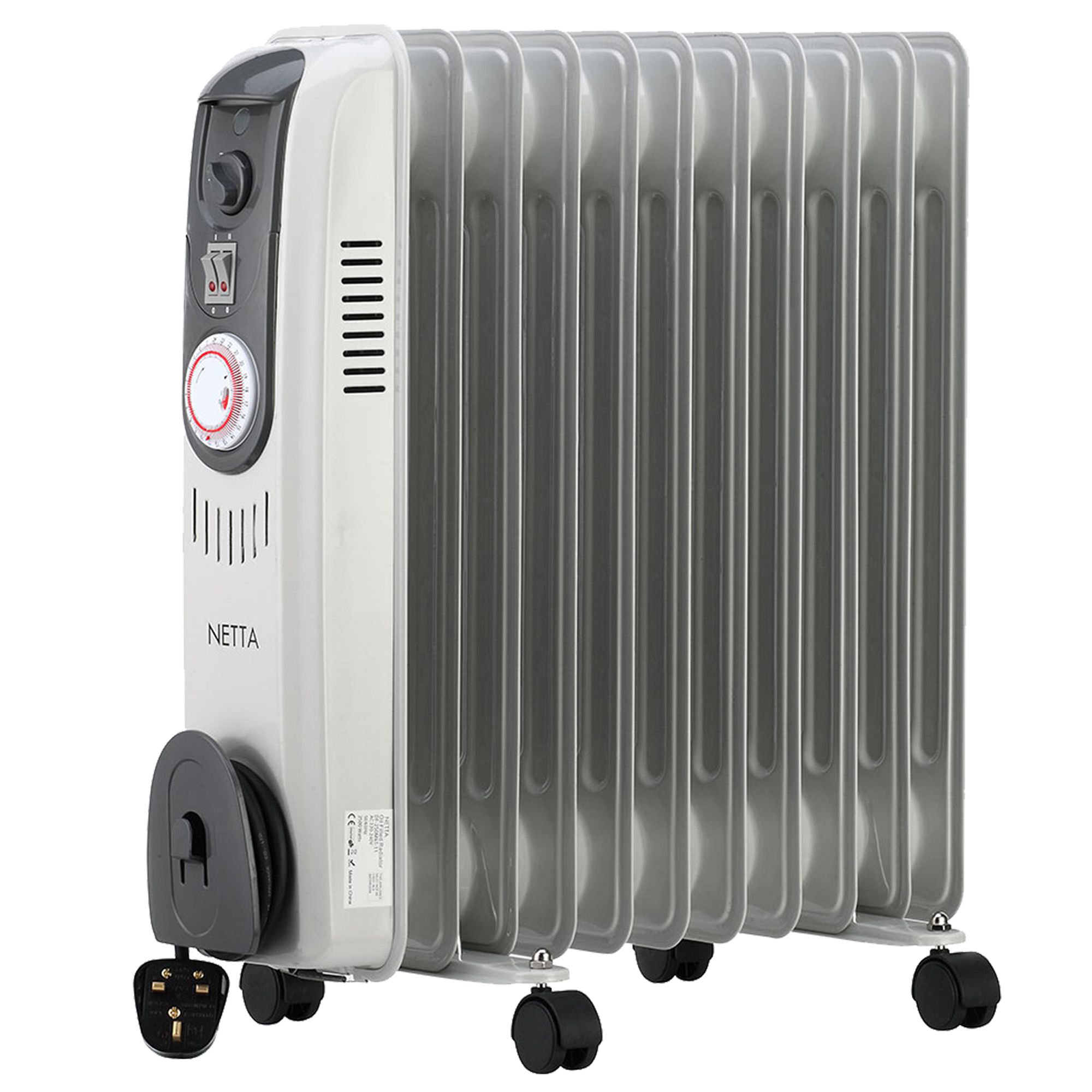 NETTA 2500W Watt 8525 BTU BTU Electric High Efficiency Radiator Space Heater  with Adjustable Thermostat u0026 Reviews | Wayfair.co.uk