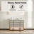 Celestia 48" Modern Freestanding Single Bathroom Vanity with LED Light, Fluted Drawers & Stone Countertop in White with Gold Frame-779567536