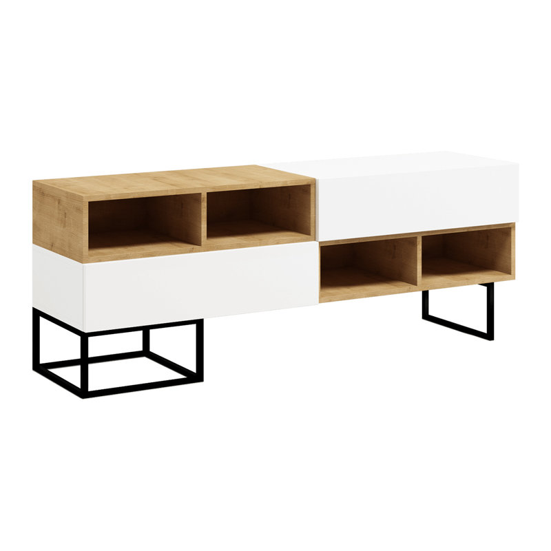 Harlynn Unfinished TV Stand with Fireplace Included