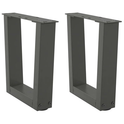 Dining Table Legs V-Shape 2 Pcs Steel