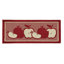 Tapis de cuisine en velours rouge antidérapant Fereol Home Decor