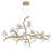 Transitional 18-Light Glass Bird Chandelier 