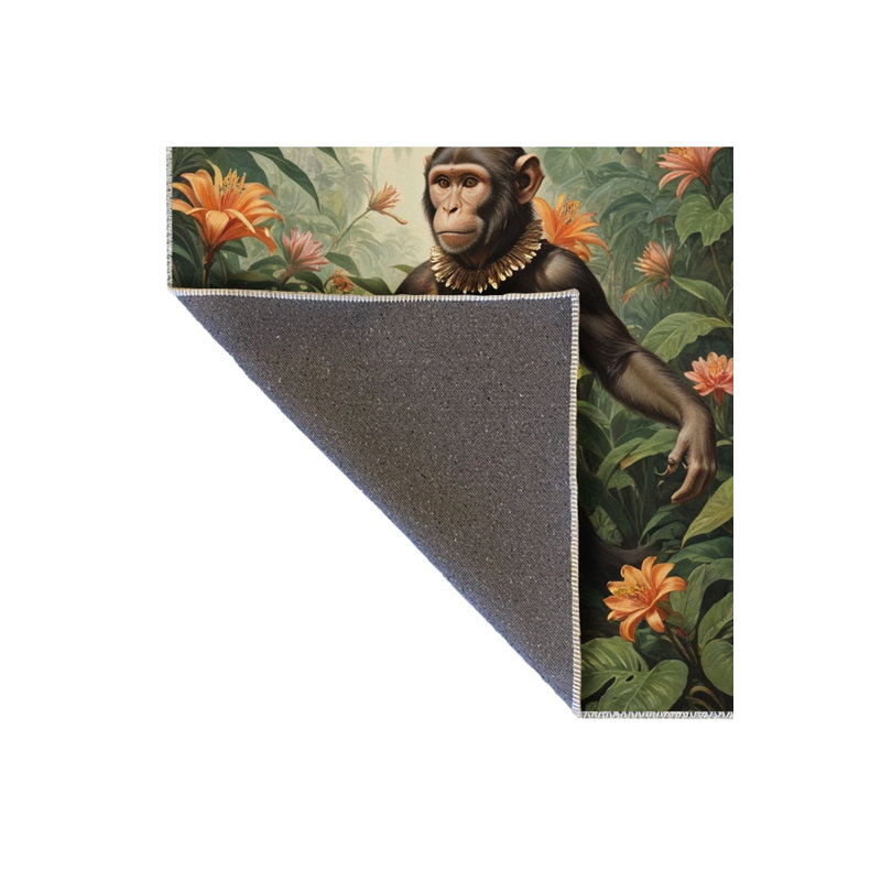 Tapis décoratif lavable à la machine, Rectangle 3 pi 3 po x 4 pi 11 po
