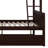 Twin Over Full Rubber Wood Bunk Bed With Trundle, Convertible Ladder And Guardrail, Detachable-585777730-603021755