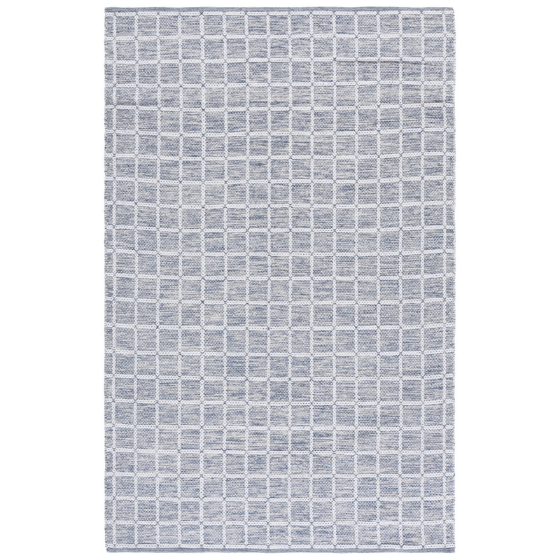 Kycia 977 Area Rug In Navy / Ivory, Rectangle 5' x 8'