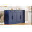 Garde-manger autoportant moderne, rangement pour aliments buffet, armoire à café avec tiroir, 2 tablettes réglables et 2 tablettes de porte pour la salle à manger, la cuisine, ensemble de 2