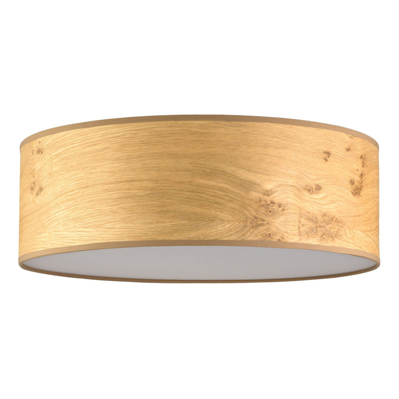 Trece Solid Wood Flush Mount, Oak, 20cm H x 45cm W x 45cm D