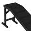 Rampe pour chien avec tapis antidérapant et plateforme supérieure, 74 po x 16 po x 25 po, noir, bois