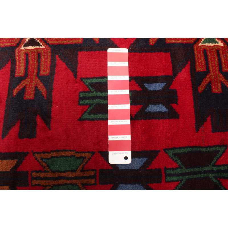 Rizbaft Red Rug 3'5" x 5'9"