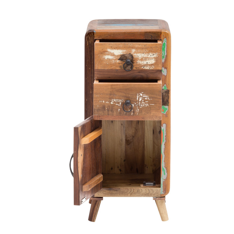 Alethea Solid Wood Freestanding Bathroom Cabinet