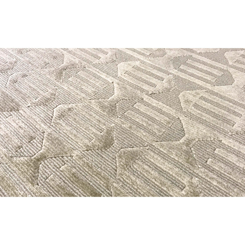 Hand-Knotted High-Quality Gray Area Rug