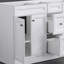 Base de meuble-lavabo double 60 po seulement en blanc