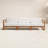Upland Outdoor Teak Wood Patio Sofa