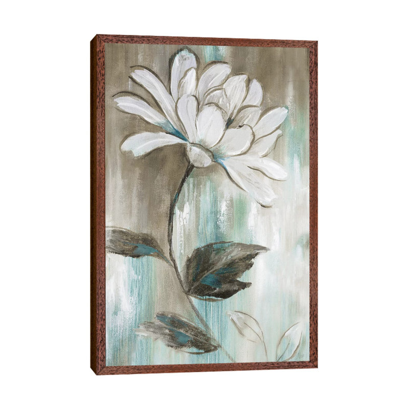 Garden Bloom II by Nan - Painting on Canvas, 152.5 cm H x 101.5 cm W, Classic Brown Wood Framed